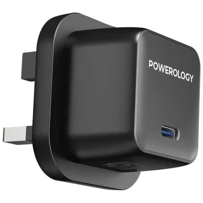 Powerology qx 45w pocket-sized gan adapter _ black
